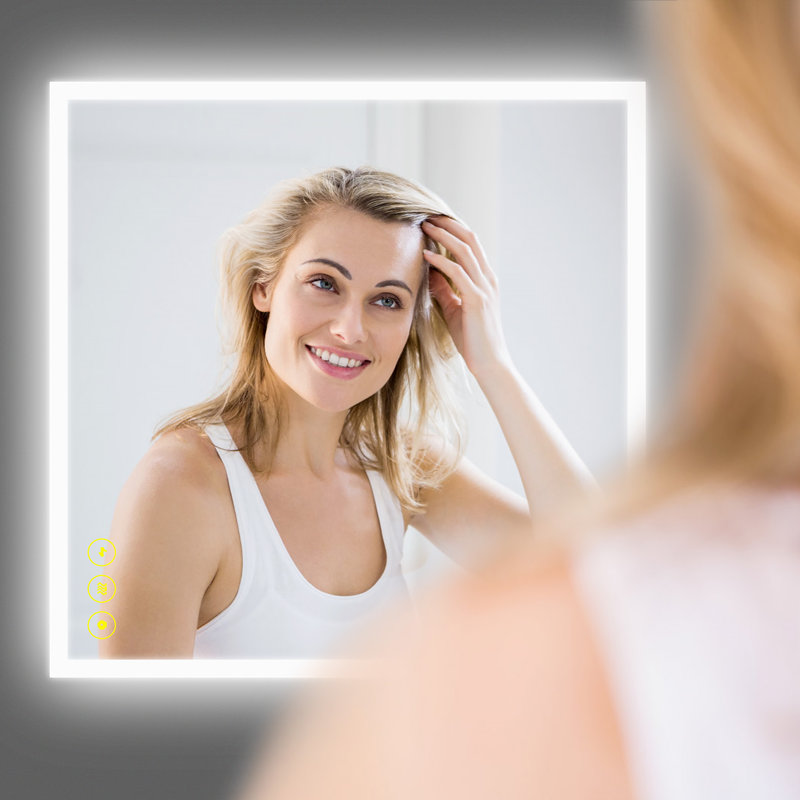 Wrought Studio Captolia LED Bathroom Mirror Backlight Mirror Touch